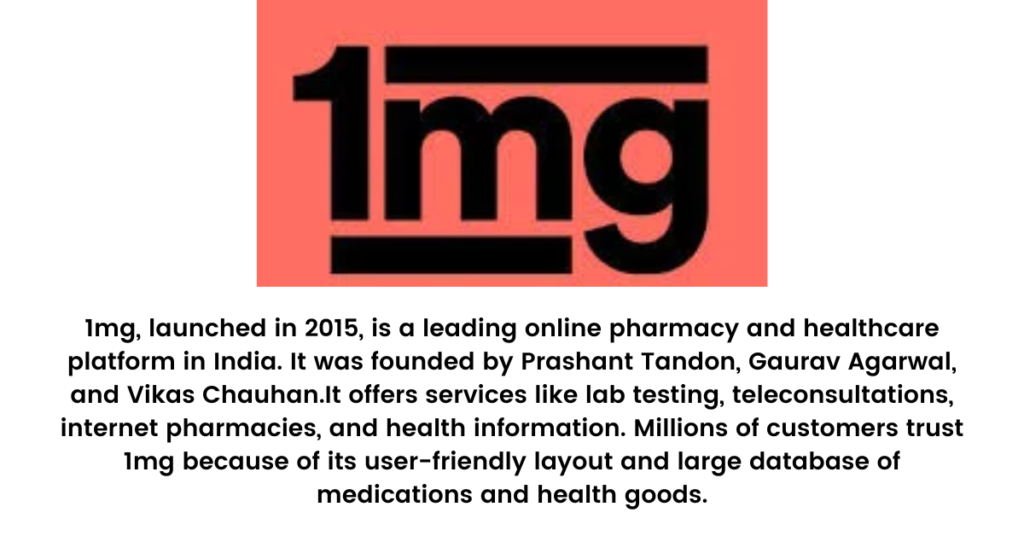 1mg- Top 10 HealthTech Startups in India 