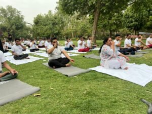 Finding Inner Peace at NKS Super Speciality Hospital: International Yoga Day Celebrations with Community Health Checkup