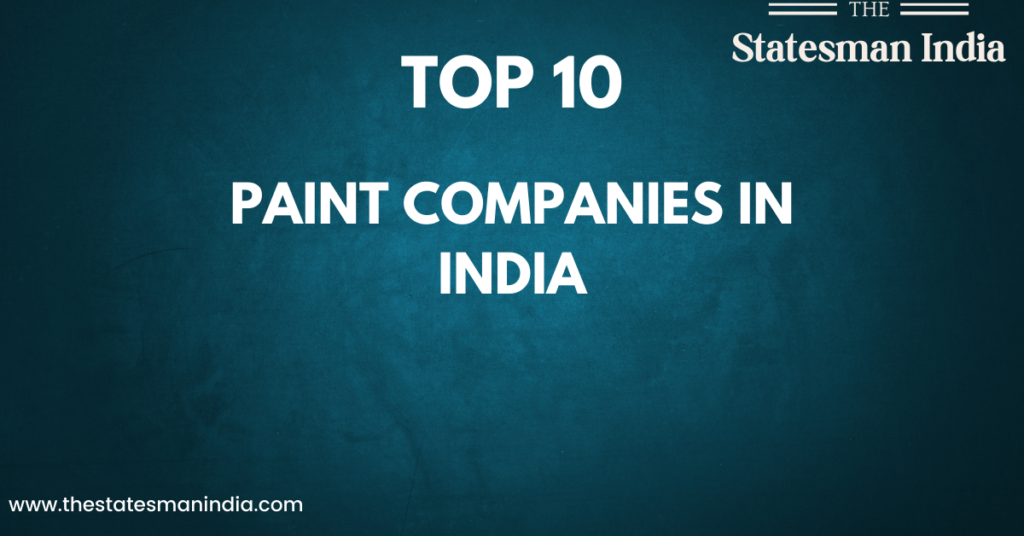 Top 10 Paint Companies in India